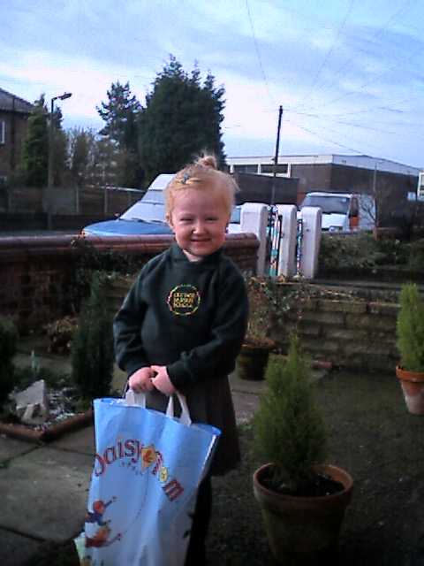 My brother Lawrie, and Val's daughter Sophia taken when she was around 4.