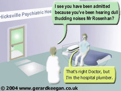 Cartoon - Hicksville Psychiatric Hospital